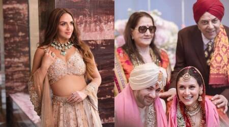 After giving wedding a skip, Esha Deol congratulates Dharmendra's grandson Karan Deol on marriage with Drisha Acharya. See post here